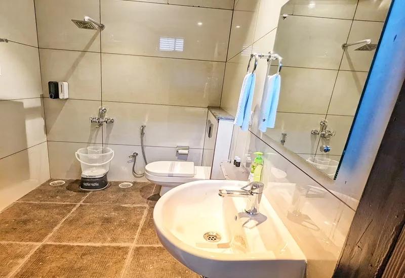 a bathroom at Elegance Suites in Lucknow hotel_Image
